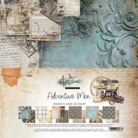 AA-AM-07 Alchemy of Art - Adventure Men - Paper Collection Set 30.5x30.5 cm
