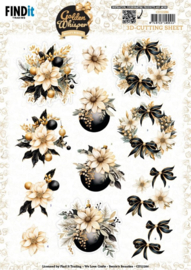 CD12286 3D Cutting Sheet - Berries Beauties - Golden Whisper - Flowers