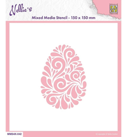 MMS4K-042 Mask Stencil - Doodle Egg