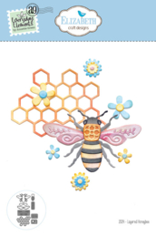 2024  Elizabeth Craft Design - Everything's Blooming Collectie - Dies - Layered Honeybee