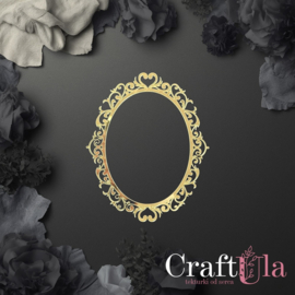 CU-AKRYL-0169   Mirrored gold plexiglass Frame 169 (12x10cm, 1 pcs)