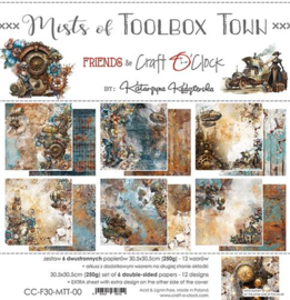 CC-F30-MTT-00   Paper Collection Set 30,5x30,5cm Mists Of Tollbox Town, 250 gsm - PAKKETPOST!