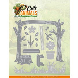BBD10101 Dies - Berries Beauties - Cute Animals - Park Scene