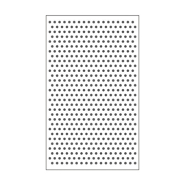 100604-101 Dots Embossingstencil 3x5"- Vaessen