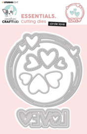 CCL-ES-CD469 Studio Light - Creative Craftlab - Essentials - Cutting Die - Cirkel LOVE