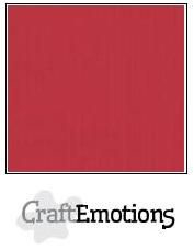 CraftEmotions linnenkarton 10 vel kersen rood 27x13,5cm 250gr