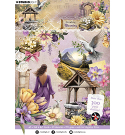 JMA-GB-DCPP318 - Die-cut Paper Pad Paper elements Growing & Blooming nr.318