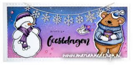 Ht1667 Stempel snijmal - Hetty's Snowman