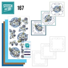 Stitch and Do 167 - set voor 3 borduurkaarten