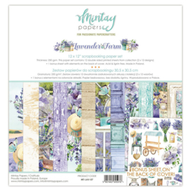 Mintay Papers - Lavender Farm - Paperpad 30.5 x 30.5 cm - MT-LAV-07 - PAKKETPOST!