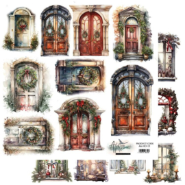Alchemy of Art - Ho Ho Ho - Cutting Sheet 30,5 x 30,5 cm - Doors - PAKKETPOST!