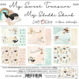 CC-C46-MST-09 - Craft O' Clock - My Sweet Treasure - Paper Collection Set - 15.2 x 15.2 cm