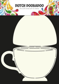 470.713.622 Dutch Card Art A4 Tea Cup - Dutch Doobadoo