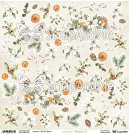Scrap And Me - Rustic Christmas - Cutting Sheet 30.5 x 30.5 cm - Christmas 20 - PAKKETPOST!!!
