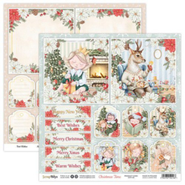 ScrapBoys Christmas Time paper sheet DZ CHTI-05 190gr 30,5cmx30,5cm