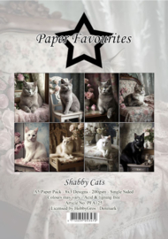 PFA125 Paper Favourites A5 Shabby Cats