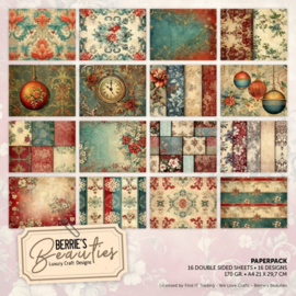 BBPPA410006 Paperpack - Berries Beauties - Christmas Patterns - A4