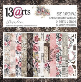 Paperpad 15,2 x 15,2 cm - 24 vel - Rosalie - 13@arts