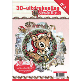 3DPO10003NL - 3D uitdruk vellen boek Kerst - Kerstcollectie