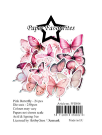 PFD016 Paper Favourites Die-Cuts Pink Butterfly