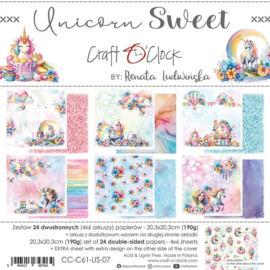 Craft O' Clock - Unicorn Sweet - Paperpad 20.3 x 20.3 cm US07