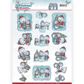 CD11133 Knipvel A4 - Christmas Dreams - Yvonne Creations