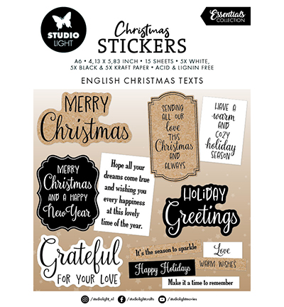 SL-ES-STIC39 - Sticker Pad X-mas sentiments Essentials nr.39