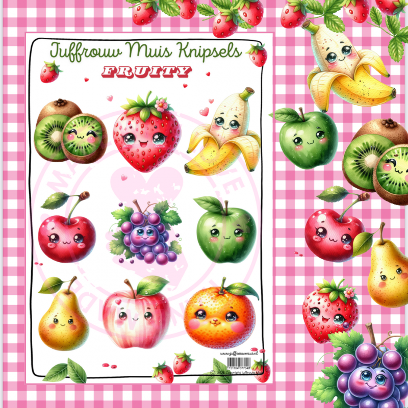 Juffrouw Muis Knipsel - Fruity
