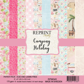Reprint - Camping Holiday - 8x8 Inch Paper Pack (RPM045)