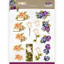 CD11614 3D Knipvel A4 - Romantic Roses - Marieke Design