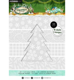 SL-CF-VPP479 - StudioLight Vellumpapierblok – Backgrounds Christmas Forest nr. 479