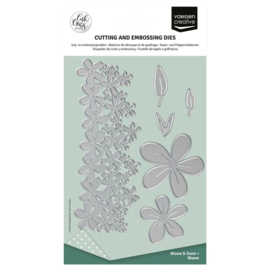 CAR0301 Vaessen Creative - Carla Creaties - Bloom & Zoom - Cut & Embossing Dies = Bloom