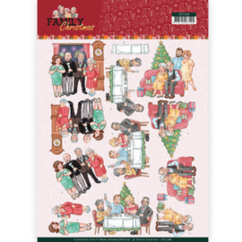 CD11388  3D vel A4 - Family Christmas - Yvonne Creations