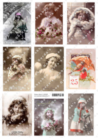 GH3021 Vintage vel - Kerst/Winter - Gerda's Hobbyshop