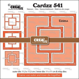 CLCZ541 Crealies - Cardzz - Frame & Inlay - Uzima (11,5x11,5cm)