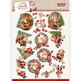 CD11838 3D Cutting Sheet - Amy Design - From Santa with Love - Santa