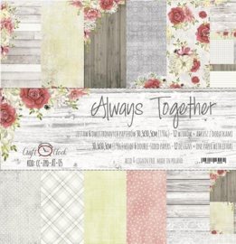 Paperpad 30.5 x 30.5 cm Always Together - 6 vel - Craft-O-Clock