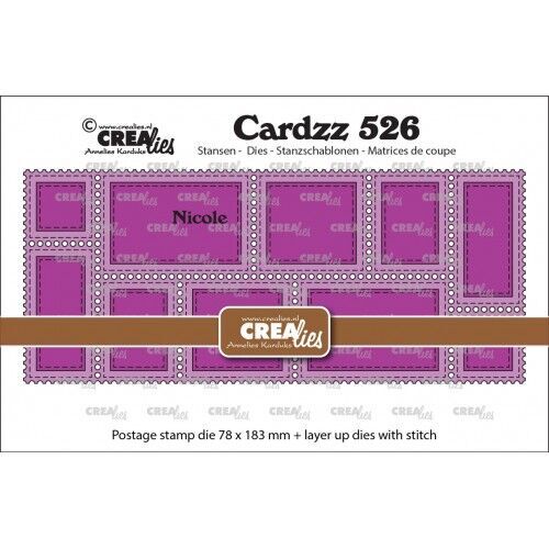 Crealies - Cardzz - Cardzz - Postzegelframe slimline Nicole - CLCZ526