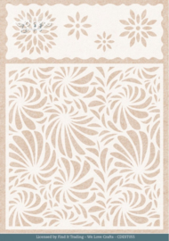 CDEST055 Stencil - Card Deco Essentials - Purple Blossom - Flowers - A5