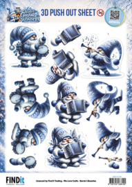 SB11178 3D Pushout Sheet - Berries Beauties - Winter Gnome Wonders - Frozen Harmonies