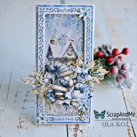 Scrappapier 30,5x30,5cm Winter Sparkle - Gnomes 6 - Scrap and Me - PAKKETPOST!!!