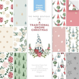 PB2119 The Paper Boutique A Traditional Gnome Christmas 8x8 Decorative Paper Pad