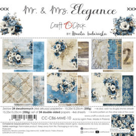 CC-C86-MME-10 Set of Papers 15x15 cm Mr & Mrs Elegance