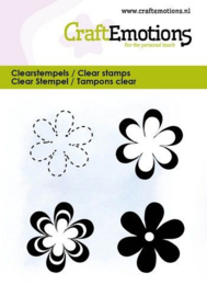 130501/5083 CraftEmotions clearstamps 6x7cm - Diverse bloemen 3