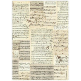 DFSA4915 Stamperia - A4 Rice Paper - Music