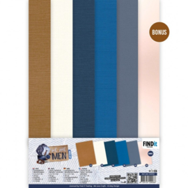 AD-A4-10032 Linen Cardstock Pack - Amy Design - We Are Men - A4