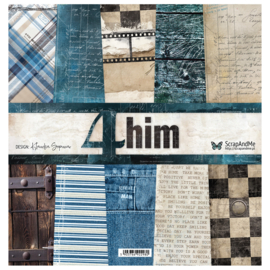Paperpad 30,5x30,5cm 4 Him - Scrap and Me - PAKKETPOST!!!