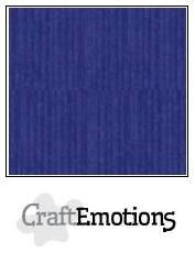 CraftEmotions linnenkarton 10 vel saffierblauw 27x13,5cm 250gr