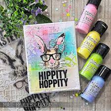 Hipster Bunny Tim Holtz Clear Stamp and Stencil (THMM164)