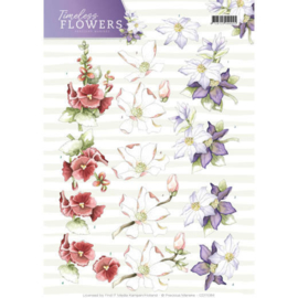 CD11084 Knipvel A4 - Timeless Flowers - Marieke Design